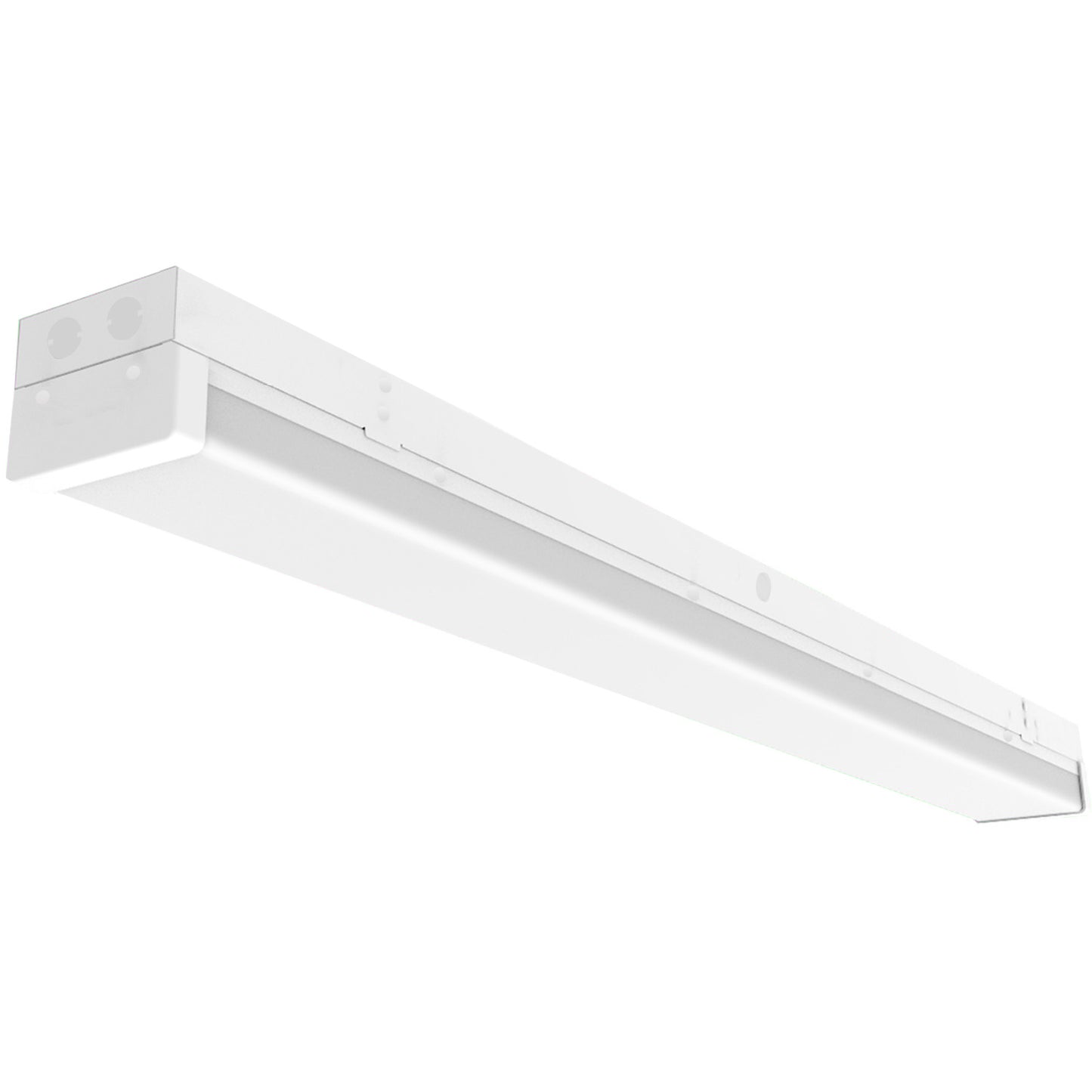 Walrusled 4FT LED Kitchen Wraparound Batten Light Fixture, 2 Wattages/2 Lumens Selectable, 20W/40W 2500lm/5000lm, 5000K, 100-277V, IP20, 4 Foot LED Garage Wrap Around Batten Light Fixture, 120CM Flush Mount LED Closet Stairwell Patio Carport Ceiling Light