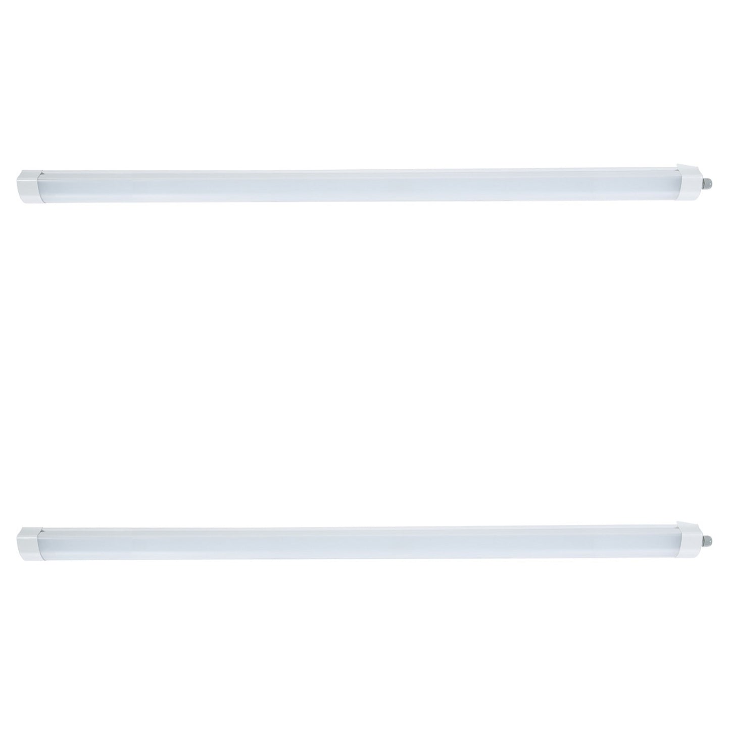 Walrusled 4FT Airport LED Tri Proof Batten Light, 40W, 4400lm, 5000K, IP66, IK10, 48 Inch Garage LED Vapor Tight Linear Tube Light , 4 Foot Tunnel LED Waterproof Dustproof Light Fixture, 120CM Flush Mount Stairwell Led Vapor Proof Batten Ceiling Light