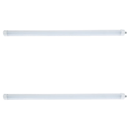 Walrusled 4FT Airport LED Tri Proof Batten Light, 40W, 4400lm, 5000K, IP66, IK10, 48 Inch Garage LED Vapor Tight Linear Tube Light , 4 Foot Tunnel LED Waterproof Dustproof Light Fixture, 120CM Flush Mount Stairwell Led Vapor Proof Batten Ceiling Light