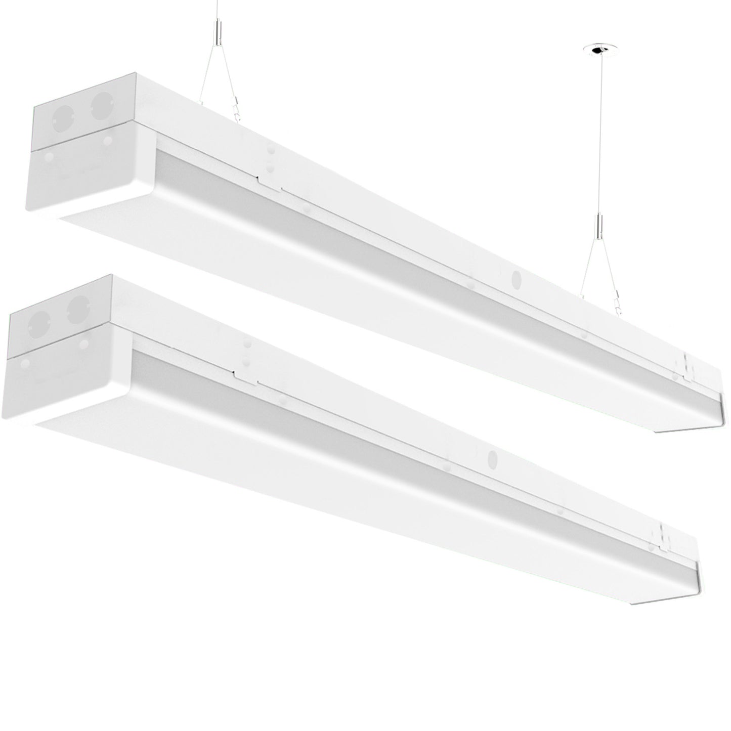 Walrusled 4FT LED Kitchen Wraparound Batten Light Fixture, 2 Wattages/2 Lumens Selectable, 20W/40W 2500lm/5000lm, 5000K, 100-277V, IP20, 4 Foot LED Garage Wrap Around Batten Light Fixture, 120CM Flush Mount LED Closet Stairwell Patio Carport Ceiling Light